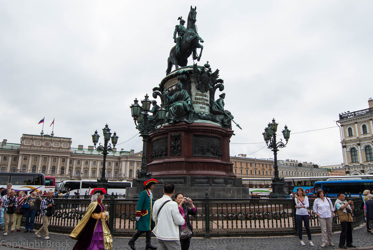 St. Petersburg Isaak-Platz Denkmal Nikolaus I.