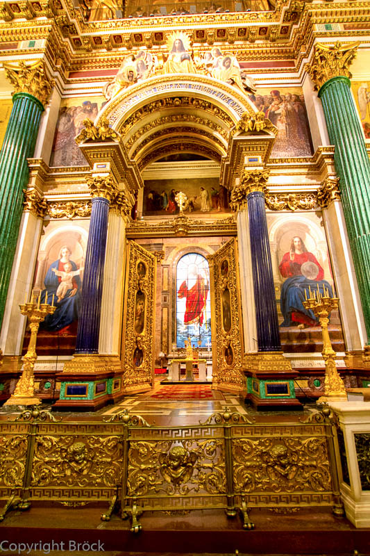 St. Petersburg Isaak-Kathedrale Portal der Ikonostase