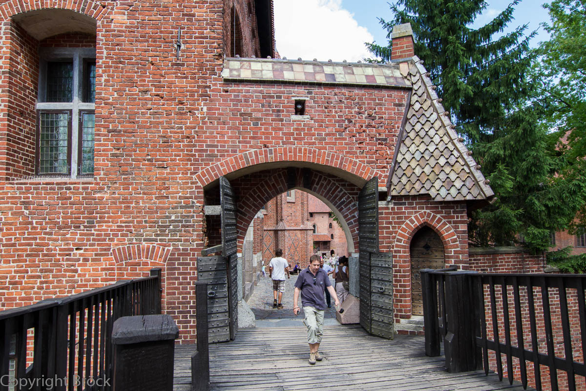 Malbork (Marienburg) vom Mittelschloss zum Hochschloss