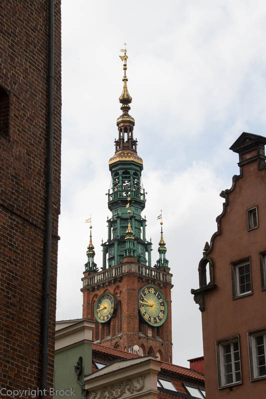 Danzig Turm des Rechtstädtischen Rathauses
