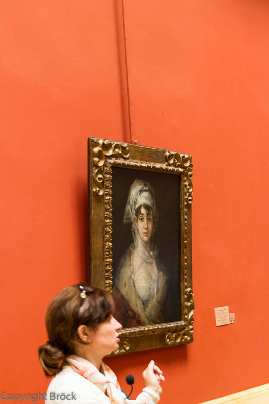 Eremitage; Neue Eremitage, Swetlana und Goyas Bildnis der Schauspielerin Antonia Zarate