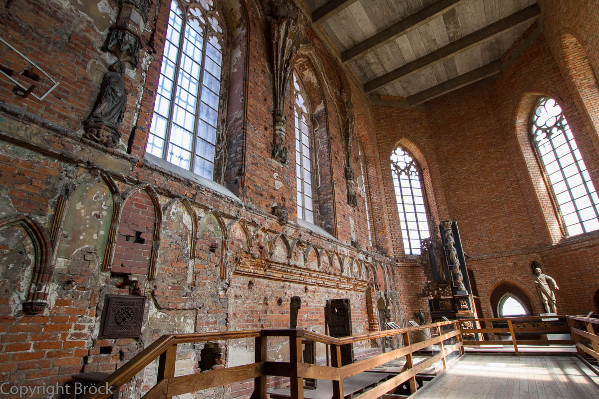 Malbork (Marienburg) Innenraum der nicht restaurierten Marienkirche
